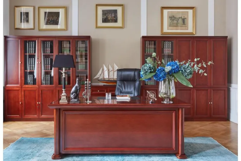 Scrivania presidenziale in stile classico per ufficio PRESTIGE B620 1,9 Metri