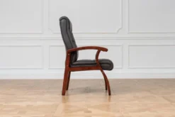 Sedia da conferenza Comforte in pelle Marrone