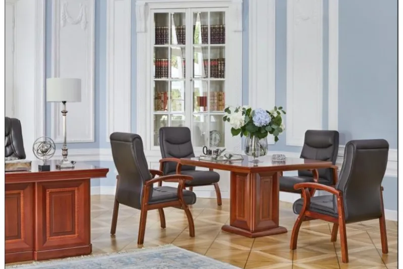 Sedia da conferenza Comforte in pelle Marrone