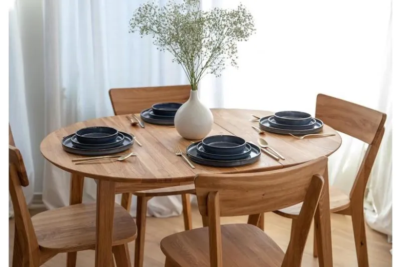 Sedia da pranzo rovere massello oliato LEON