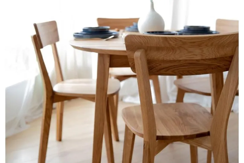 Sedia da pranzo rovere massello oliato LEON