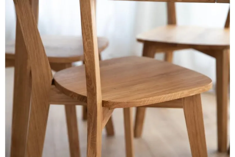 Sedia da pranzo rovere massello oliato LEON