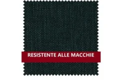 Sedia da tavolo imbottita verde CARINI