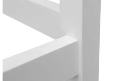 Sedia da tavolo stecche verticali faggio massello bianco e rovere shabby chic