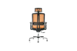Sedia ergonomica certificata UNI EN 1335 VERTIGO con schienale arancione