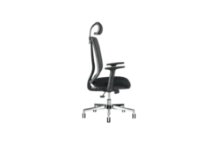 Sedia ergonomica con poggiatesta certificata nero VERTIGO