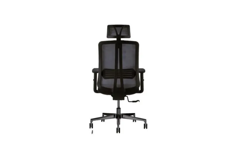 Sedia ergonomica con poggiatesta certificata nero VERTIGO