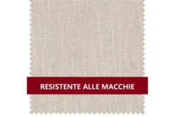 Sedia imbottita beige con gambe in faggio naturale OLBIA