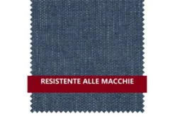 Sedia imbottita blu gambe in faggio CARINI