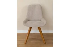 Sedia imbottita da tavolo beige BARI