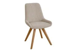 Sedia imbottita da tavolo beige BARI