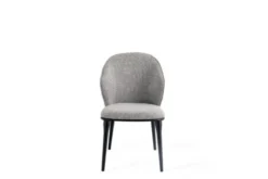 Sedia imbottita grigia design moderno SIENA