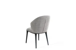Sedia imbottita grigia design moderno SIENA