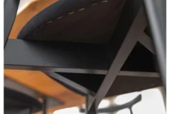 Sedia imbottita nera ORIO
