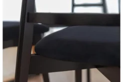 Sedia imbottita nera ORIO