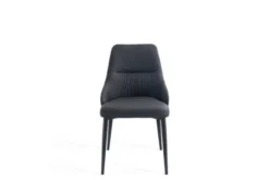 Sedia imbottita nera stile moderno MONOLIT