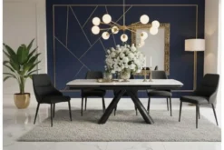 Sedia imbottita nera stile moderno MONOLIT
