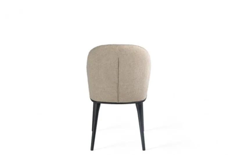 Sedia in tessuto beige imbottita SIENA