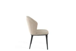 Sedia in tessuto beige imbottita SIENA