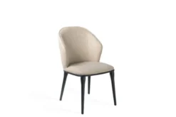 Sedia in tessuto beige imbottita SIENA