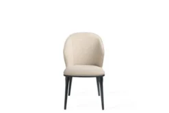 Sedia in tessuto beige imbottita SIENA