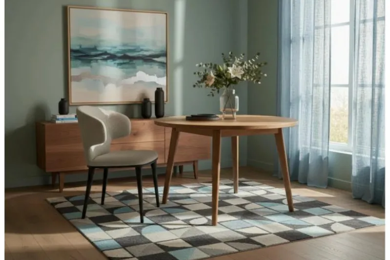 Sedia in tessuto beige moderna SERENE