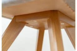 Sedia moderna imbottita da pranzo grigia BARI