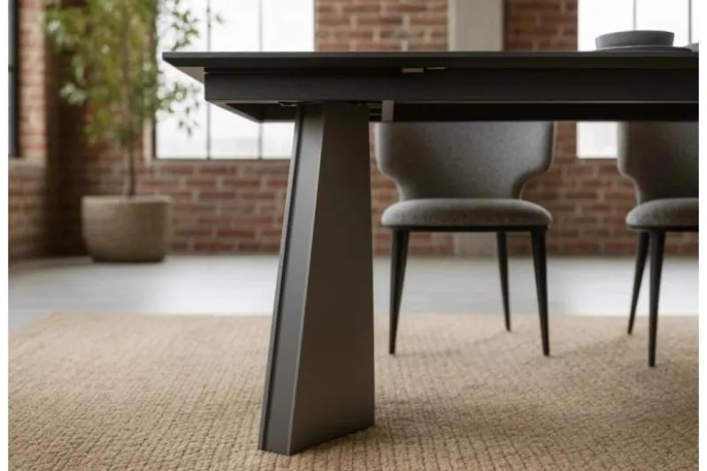 Sedia moderna in tessuto grigio SERENE