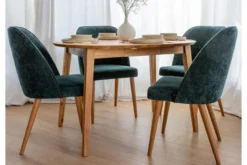 Sedia poltroncina imbottita verde OLBIA