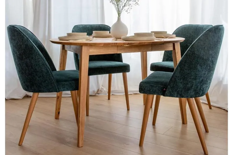 Sedia poltroncina imbottita verde OLBIA