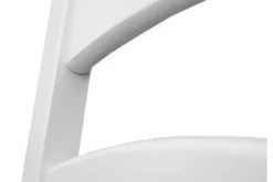 Sedia schienale doghe faggio massello bianco e rovere shabby chic