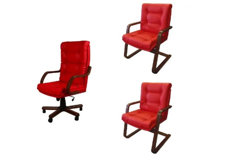 Set poltrone ufficio 1 presidenziale + 2 ospiti MAGISTER