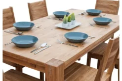 Set 6 sedie da tavolo in legno massello di rovere PRATO
