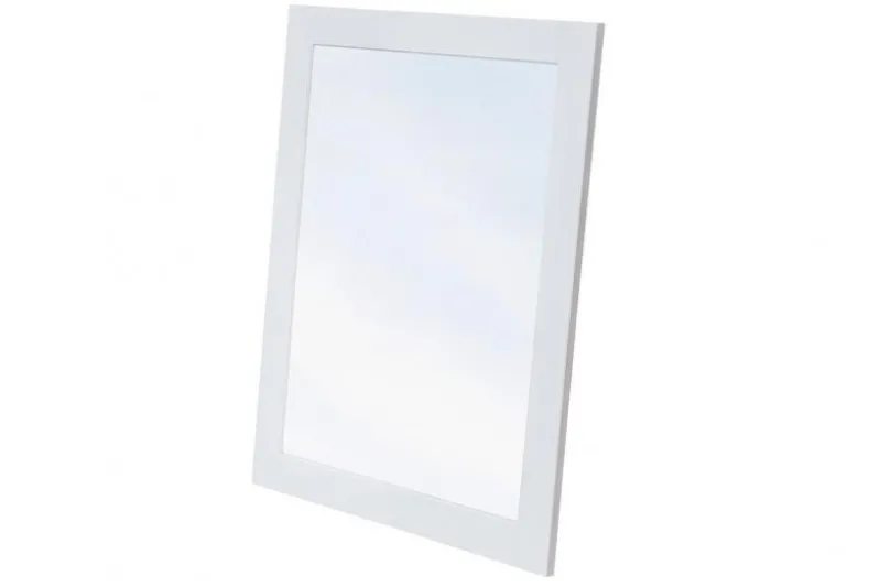 Specchiera shabby chic pino massello bianco