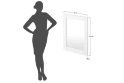Specchiera shabby chic pino massello bianco