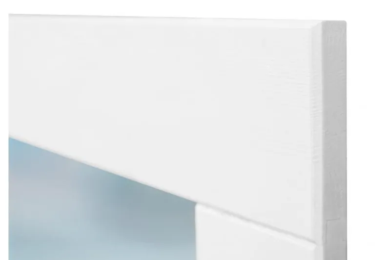 Specchiera shabby chic pino massello bianco