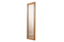Specchio da ingresso in legno naturale oliato di rovere