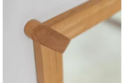 Specchio da parete moderno legno massello di rovere naturale