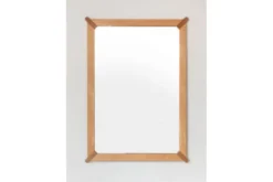 Specchio da parete moderno legno massello di rovere naturale