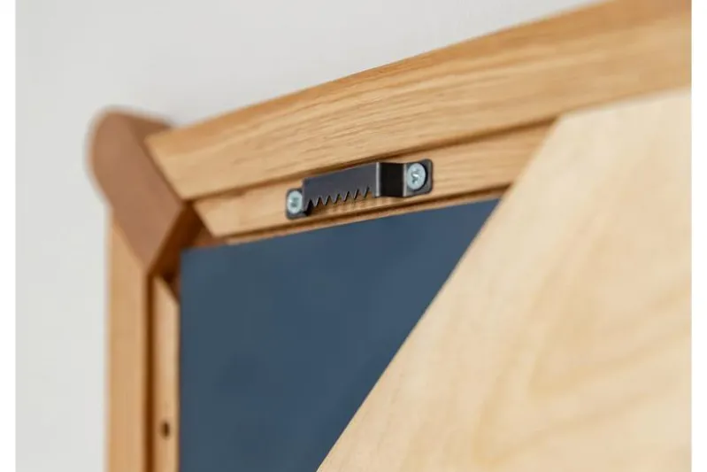 Specchio da parete moderno legno massello di rovere naturale