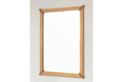 Specchio da parete moderno legno massello di rovere naturale