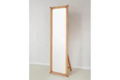 Specchio da terra moderno legno massello di rovere naturale