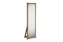 Specchio da terra moderno legno massello di rovere naturale