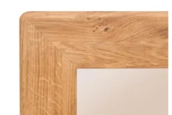 Specchio rettangolare cornice in rovere massello naturale oliato