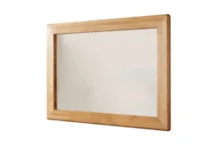 Specchio rettangolare cornice in rovere massello naturale oliato