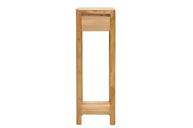 Tavolino alto d'appoggio in rovere massello oliato