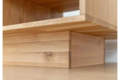Tavolino da caffè moderno in rovere massello naturale