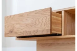 Tavolino da caffè moderno in rovere massello naturale