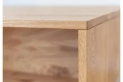 Tavolino da caffè moderno in rovere massello naturale