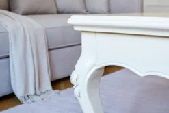 Tavolino da salotto classico Bianco Avorio in legno BELLA 930